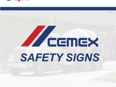 CEMEX Safety Signs Brochure Cover of a safety signs catalog produced by Carroll Printing & Promotions