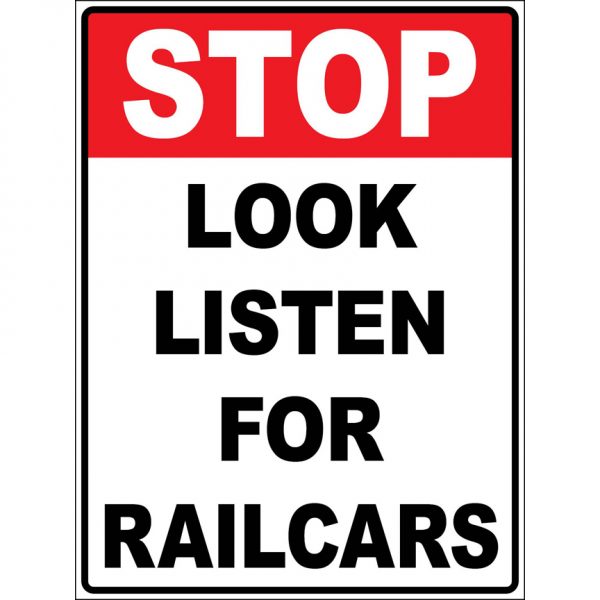 CS-195 Stop Look Listen For Railcars