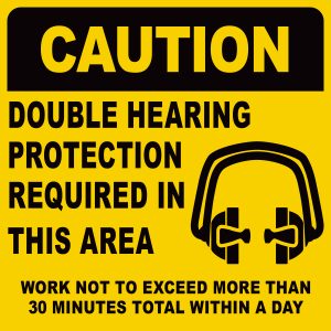 CS-284 Caution Double Hearing