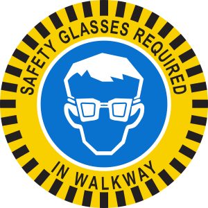 CD-040 Safety Glasses Required In Walkway