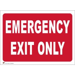 CS-225 Emergency Exit Only