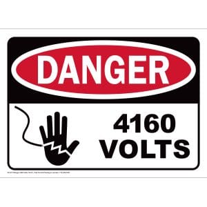 CS-317 Danger 4160 Volts